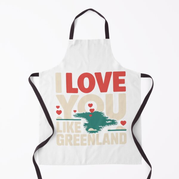 Item preview, I Love You Like Greenland Shirt - Funny Travel & Geography Love Tee designed and sold by MerchlyMike.