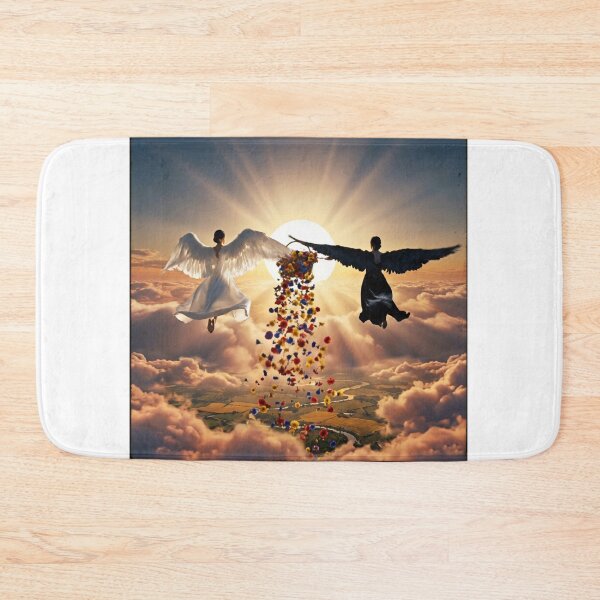 Item preview, Angels of Duality Sowing Flowers over Earth  designed and sold by NadinGerasi.