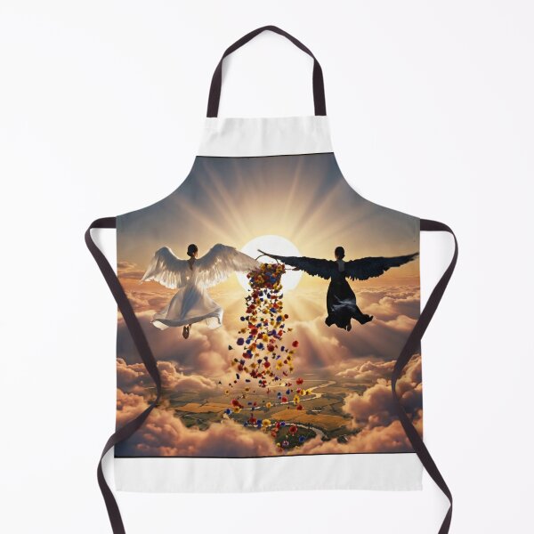 Item preview, Angels of Duality Sowing Flowers over Earth designed and sold by NadinGerasi.