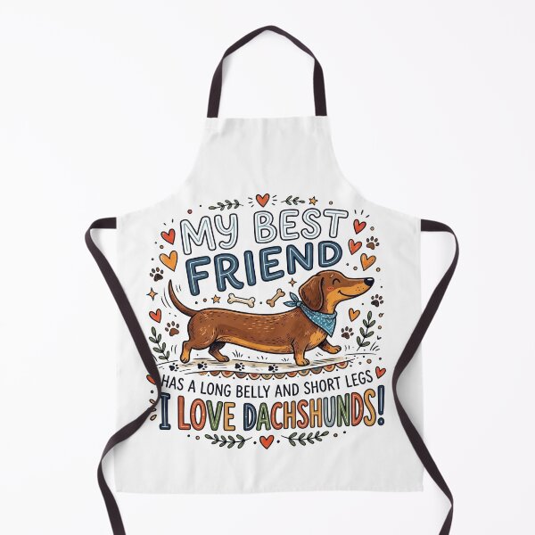 Item preview, My Best Friend Long Belly Short Legs Dachshund designed and sold by HolySausage.