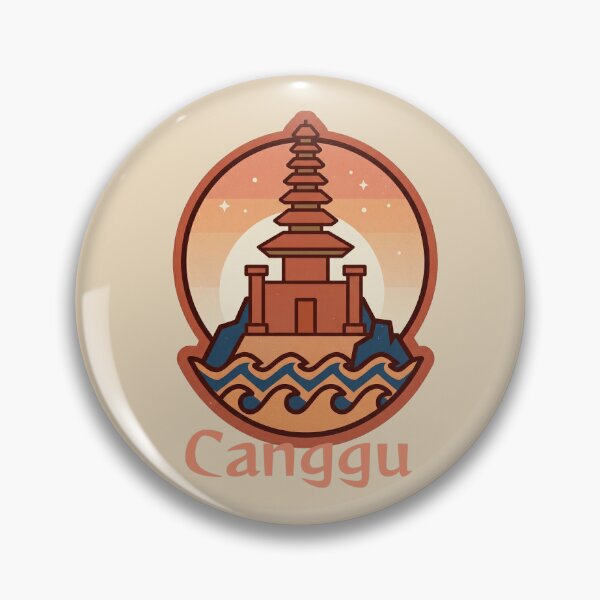 Item preview, Vintage Canggu Temple Ocean Sunset Illustration designed and sold by MythicCotton.