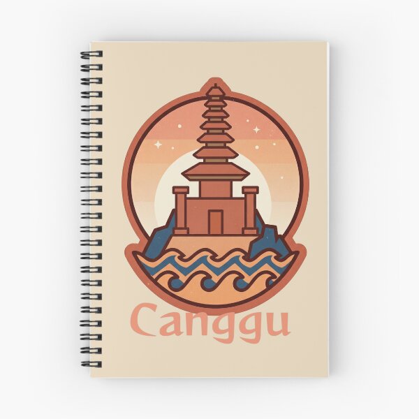 Item preview, Vintage Canggu Temple Ocean Sunset Illustration designed and sold by MythicCotton.