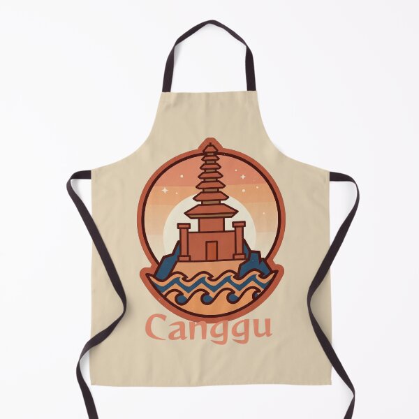 Item preview, Vintage Canggu Temple Ocean Sunset Illustration designed and sold by MythicCotton.