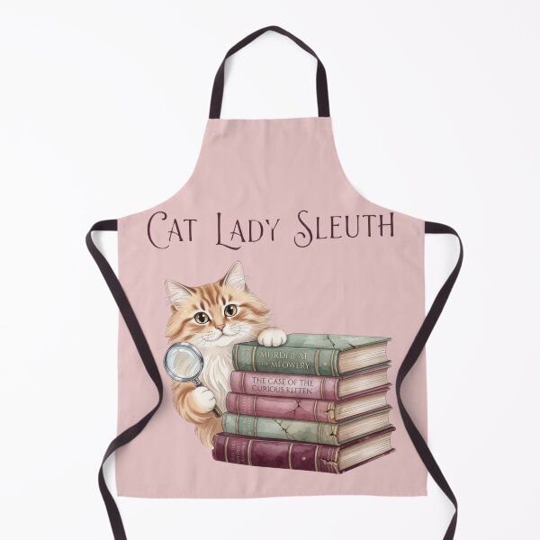 Item preview, Cat Lady Sleuth — Watercolor Cozy Mystery Cat Detective Tee designed and sold by kosimazaki.