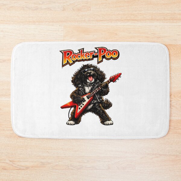 Item preview, Black Cockerpoo Guitar Rock Star Rocker-Poo design - perfect gift for dads designed and sold by Dazzio Designs.