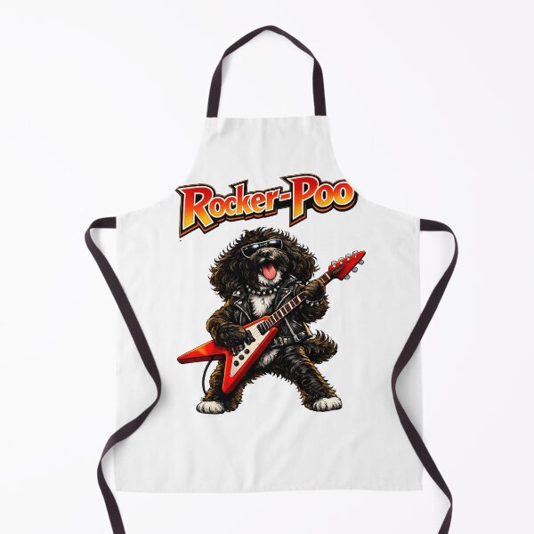 Item preview, Black Cockerpoo Guitar Rock Star Rocker-Poo design - perfect gift for dads designed and sold by Dazzio Designs.