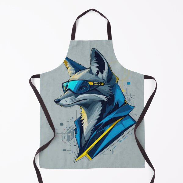 Item preview, CyberFox Vanguard – Futuristic Fox Cyberpunk Neon Art designed and sold by AlgorithmiaArt.