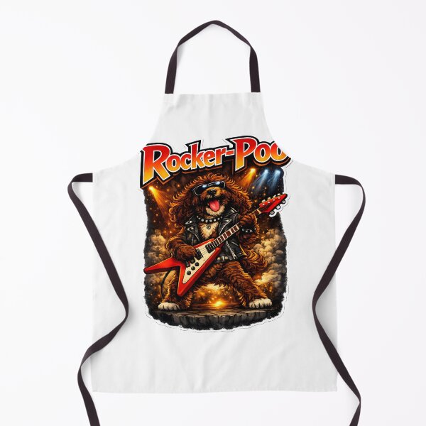 Item preview, Chocolate Cockerpoo Guitar Rock Star Explosive Background - Gift for dog Moms designed and sold by Dazzio Designs.