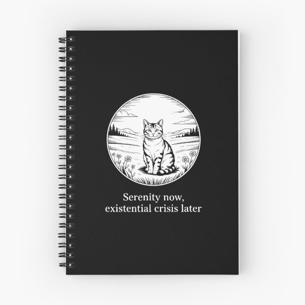 Item preview, Serenity Now Existential Crisis Later designed and sold by theartfulaspie.