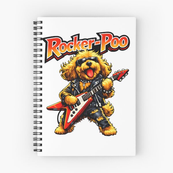 Item preview, Cockerpoo Playing Electric Guitar - Cool Rocker Poo gift designed and sold by Dazzio Designs.