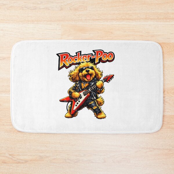 Item preview, Cockerpoo Playing Electric Guitar - Cool Rocker Poo gift designed and sold by Dazzio Designs.