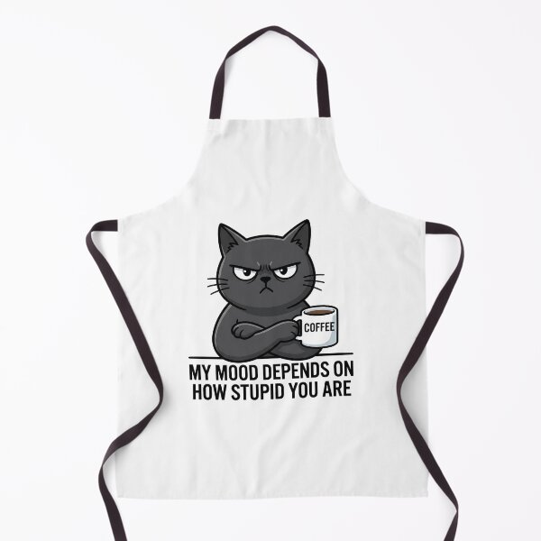 Item preview, Black Cat Sarcastic Quote Coffee Mood Funny Cat Humor Design designed and sold by timizar.