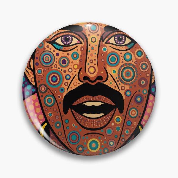 Item preview, The Champion — Rock Legend Dotwork Pop Art | Pointillist Glam Rock Portrait designed and sold by  Ojo de Lilith.