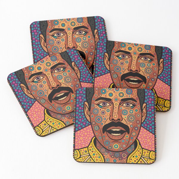 Item preview, The Champion — Rock Legend Dotwork Pop Art | Pointillist Glam Rock Portrait designed and sold by  Ojo de Lilith.