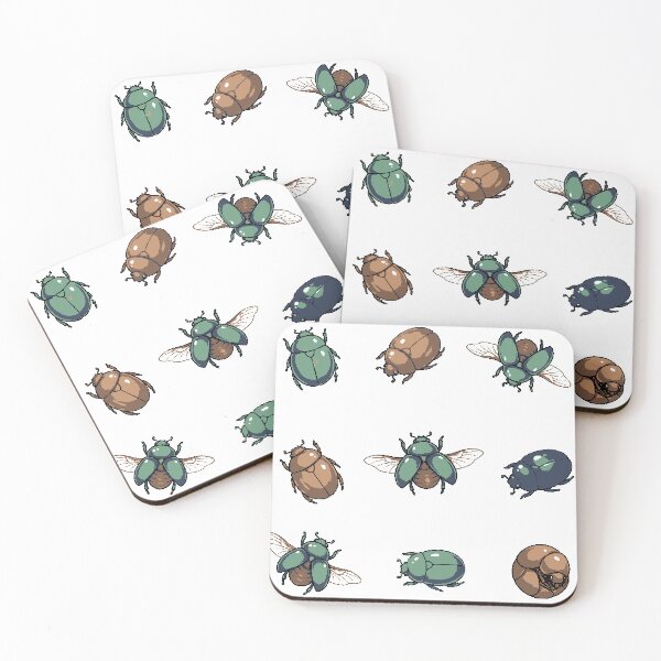 Item preview, A refined composition of Beetles Pixel Art  designed and sold by BrunoLinuxArt.