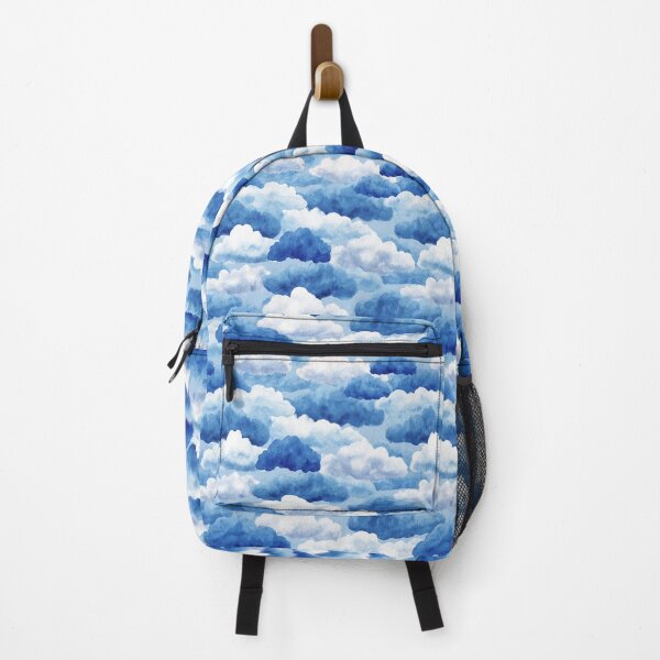 Item preview, Dreamy Blue Watercolor Clouds Sky Pattern designed and sold by NicolasGlowArt.