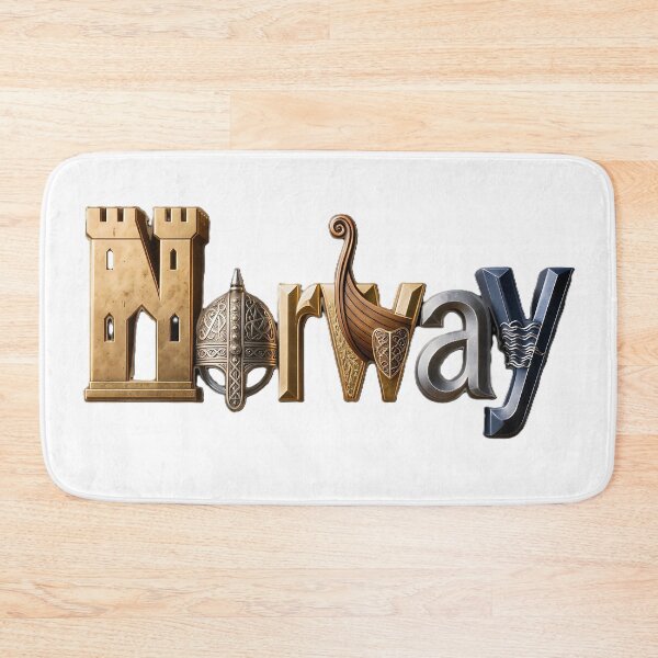 Item preview, Norway Heritage Typography Design designed and sold by VladisWorld.