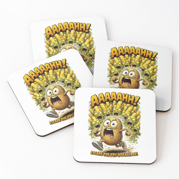 Item preview, Potato escape From Fries Chips Zombies designed and sold by byaga.