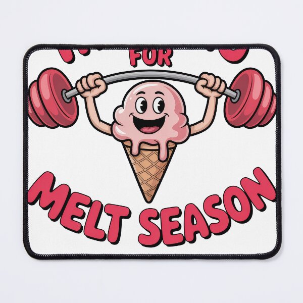 Item preview, Funny Ice Cream Fitness Design – Training for Melt Season designed and sold by JA World - Art & Design.