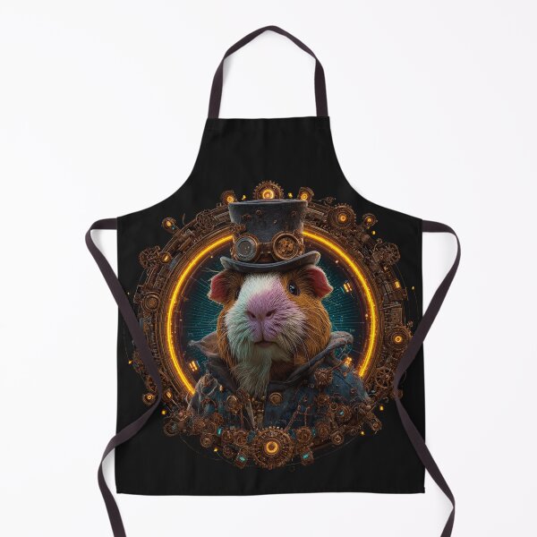 Item preview, Steampunk Guinea Pig Engineer – Clockwork Animal Portrait designed and sold by Valvarius-vibe.