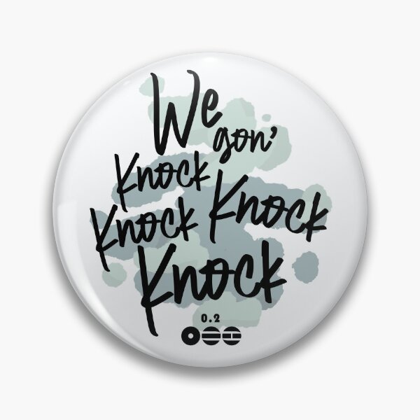 Item preview, Bangtan 0.2 We Gon Knock Knock Knock Knock Lettering Design designed and sold by Khotekmei.