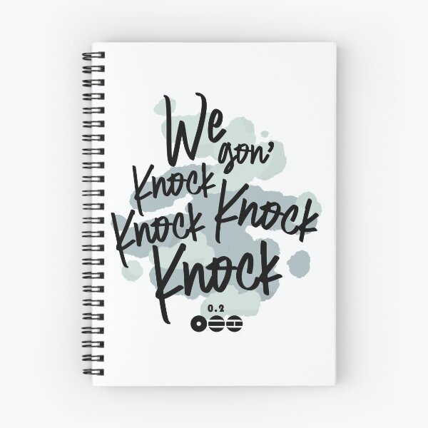 Item preview, Bangtan 0.2 We Gon Knock Knock Knock Knock Lettering Design designed and sold by Khotekmei.