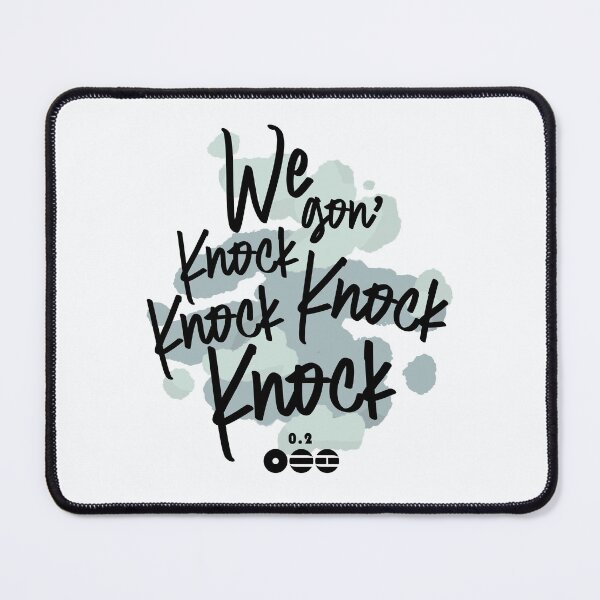 Item preview, Bangtan 0.2 We Gon Knock Knock Knock Knock Lettering Design designed and sold by Khotekmei.