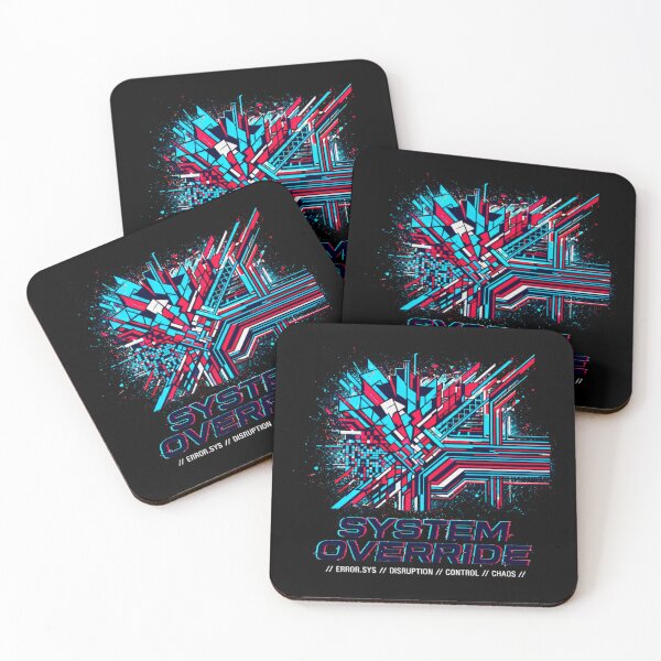 Item preview, System Override Cyberpunk Glitch Design – Futuristic Street Art Tech Graphic designed and sold by PLUSHIWORLDtm.