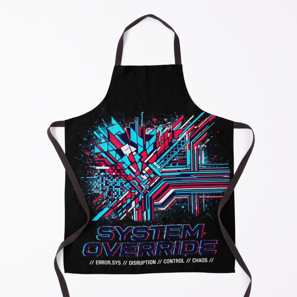 Item preview, System Override Cyberpunk Glitch Design – Futuristic Street Art Tech Graphic designed and sold by PLUSHIWORLDtm.