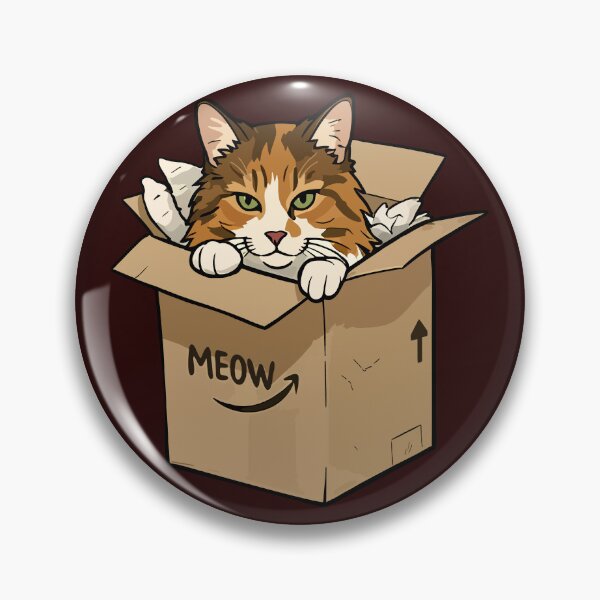 Item preview, Meow Delivery – Cat in a Box designed and sold by MalisoStickers.