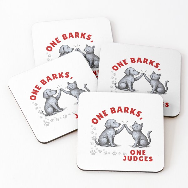 Item preview, One Barks, One Judges T-shirt Design. designed and sold by BoldMarks.