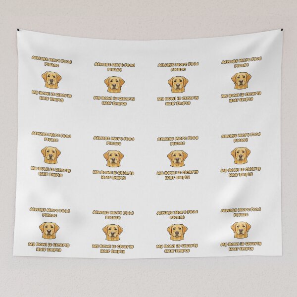 Item preview, Always More Food Please My Bowl Is Half Empty Dog designed and sold by NatureUnleashed.