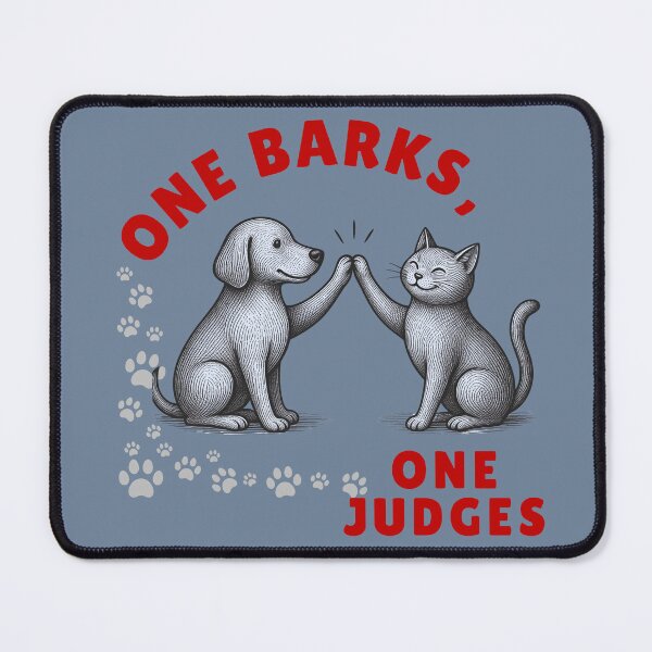 Item preview, One Barks, One Judges T-shirt Design. designed and sold by BoldMarks.