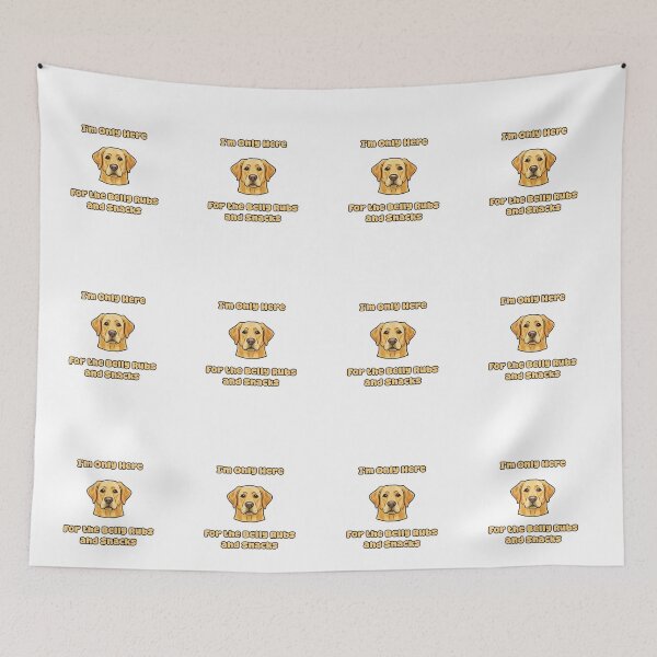 Item preview, For The Belly Rubs And Snacks Funny Dog Design designed and sold by NatureUnleashed.