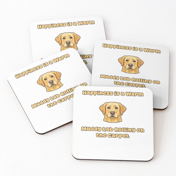 Item preview, Happiness Is A Warm Muddy Lab Rolling Carpet Humor designed and sold by NatureUnleashed.
