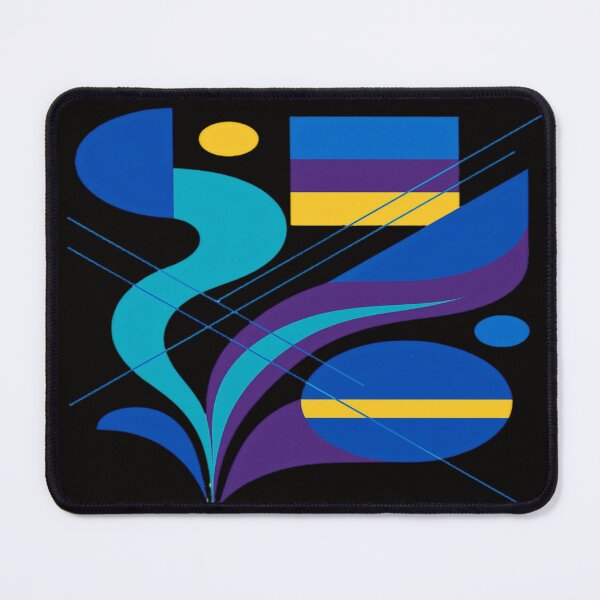 Item preview, Abstract Fusion – Colorful Geometric Bauhaus Minimalist Digital Art designed and sold by AlgorithmiaArt.