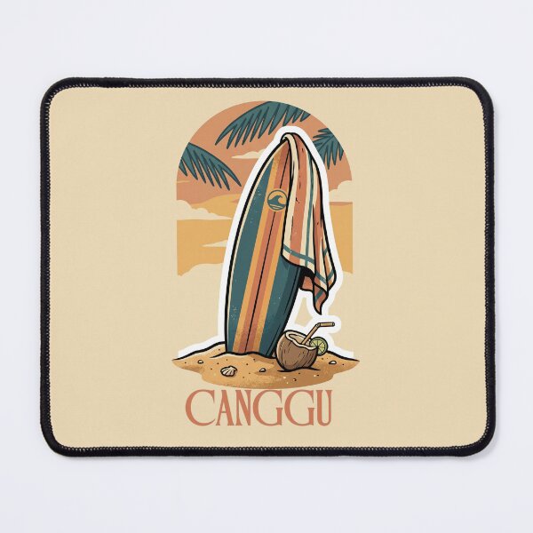 Item preview, Vintage Canggu Surfboard Tropical Sunset Scene designed and sold by MythicCotton.