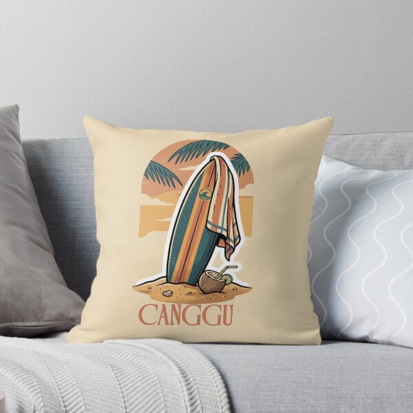 Item preview, Vintage Canggu Surfboard Tropical Sunset Scene designed and sold by MythicCotton.
