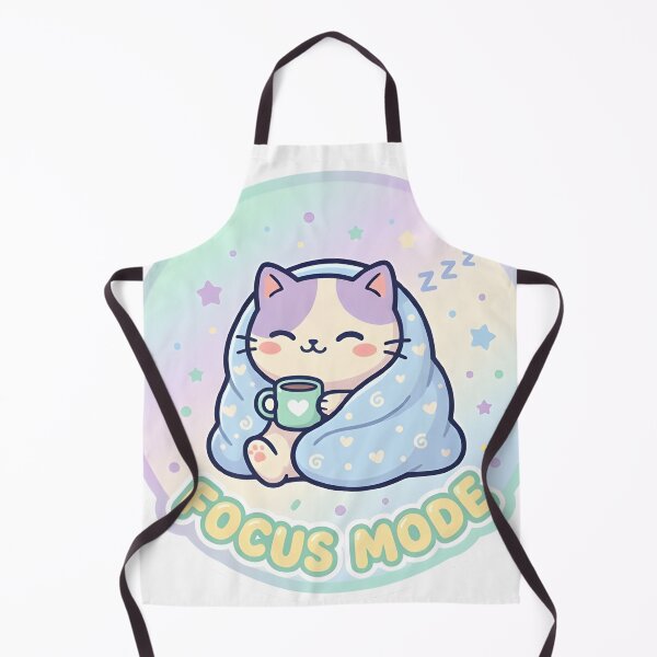 Item preview, Focus Mode Cat Kawaii ADHD Study Sticker designed and sold by PuddlePixels.