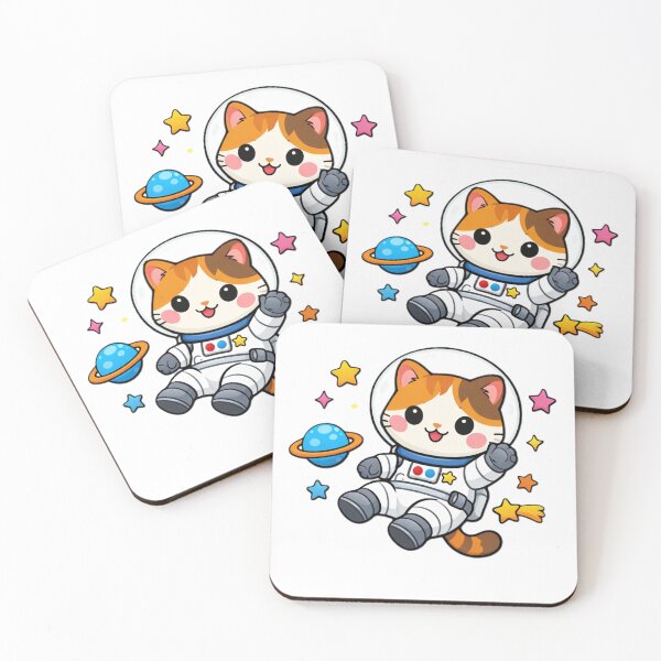 Item preview, Cartoon Cat Astronaut – Cosmic Adventure designed and sold by Cartoon art with a purpose ❤️ Supporting Althea’s friends .
