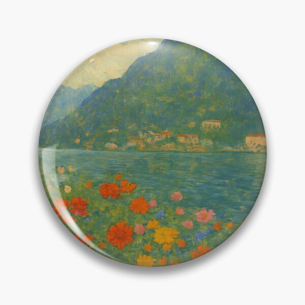 Item preview, Gustav Klimt Flower Garden, Lake Como designed and sold by FrescoDesign.