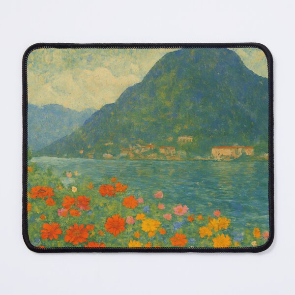 Item preview, Gustav Klimt Flower Garden, Lake Como designed and sold by FrescoDesign.