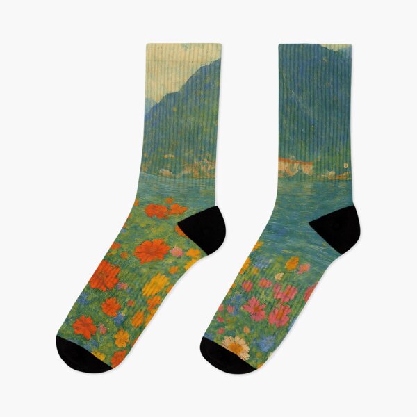 Item preview, Gustav Klimt Flower Garden, Lake Como designed and sold by FrescoDesign.