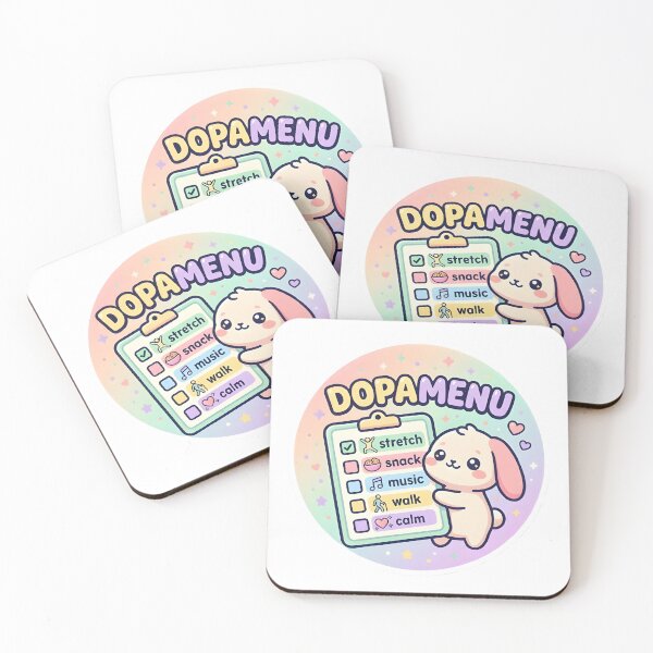 Item preview, Dopamine Menu Bunny Adhd Task List Sticker designed and sold by PuddlePixels.