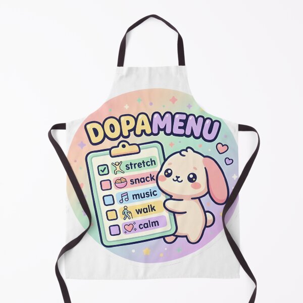 Item preview, Dopamine Menu Bunny Adhd Task List Sticker designed and sold by PuddlePixels.
