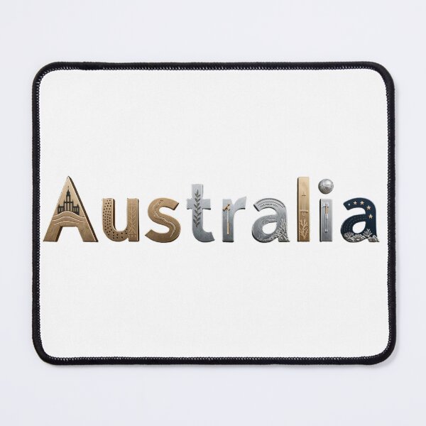 Item preview, Australia Iconic Typography Art designed and sold by VladisWorld.