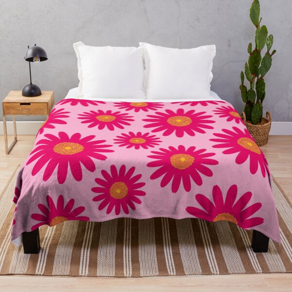 Item preview, Pink Daisies Flowers Pattern designed and sold by Jeallan Designs.