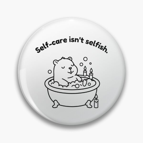 Item preview, Self-care isn't Selfish Capybara – Simple Minimalist Animal Design designed and sold by PAPIRO SIGLO XXI.