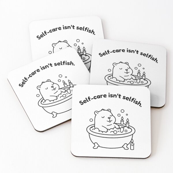 Item preview, Self-care isn't Selfish Capybara – Simple Minimalist Animal Design designed and sold by PAPIRO SIGLO XXI.