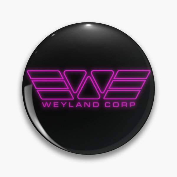 Item preview, Alien Weyland Corp Neon Purple Pink Logo designed and sold by Power Up Prints.